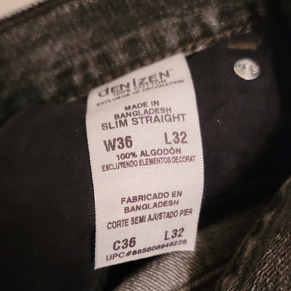 Levi's Denizen Men's 36x32 Black Jeans - Picture 3 of 10